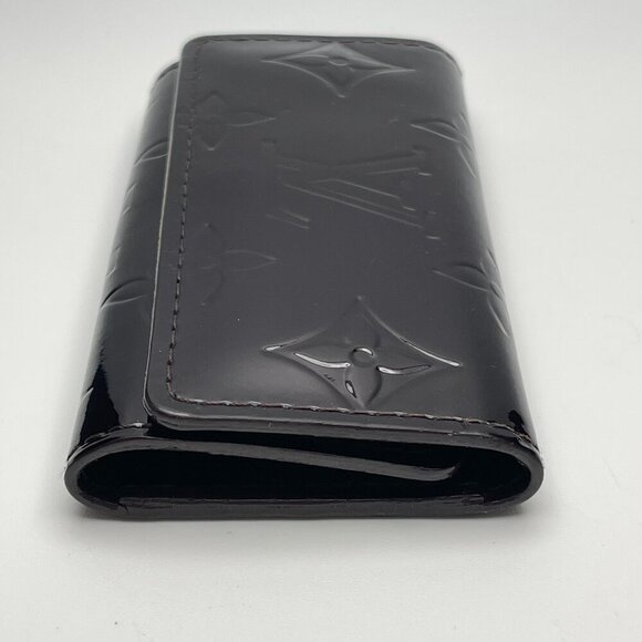 Louis Vuitton Monogram Vernis Patent Leather 4-Key Case - Amarante - Preowned - Picture 7 of 13